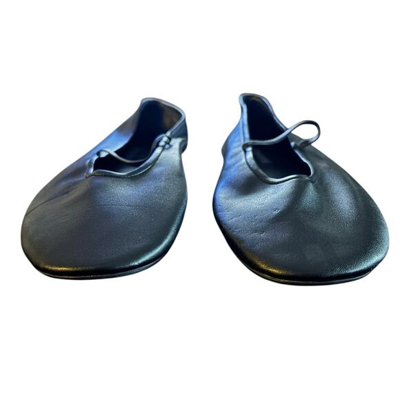 Jeffrey Campbell Dancerina Leather Mary Jane Flats Balletcore Chic Black Sz 8.5 - Picture 4 of 10